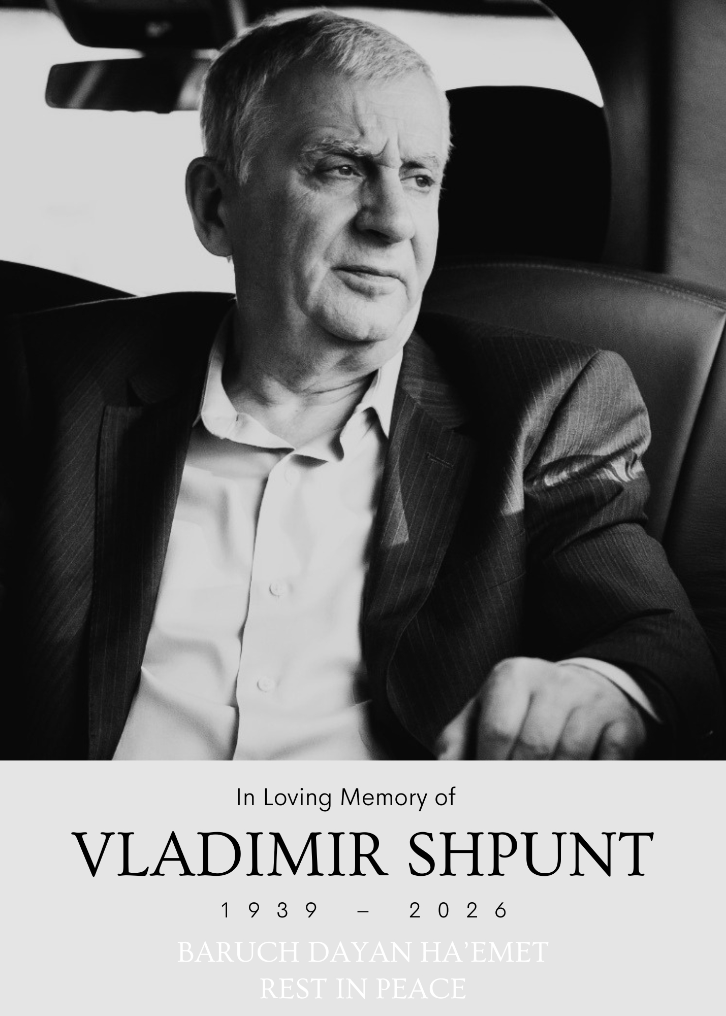 Portrait of Vladimir Shpunt